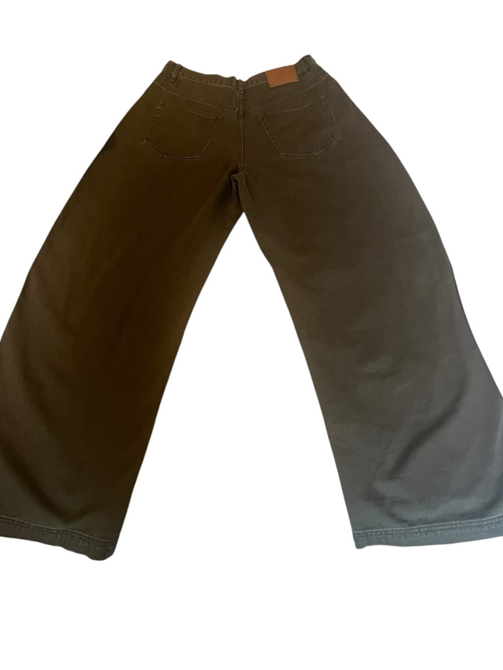 Ronny Kobo Olive Barrel “Balloon” Leg Jeans High Rise Large - Picture 6 of 7